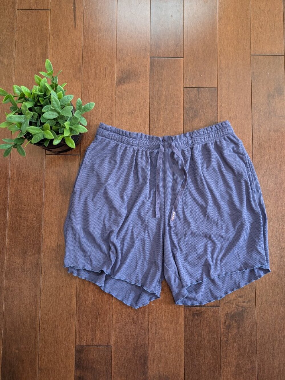 4/$25 Y2K PURPLE RIBBED LOUNGE SHORTS